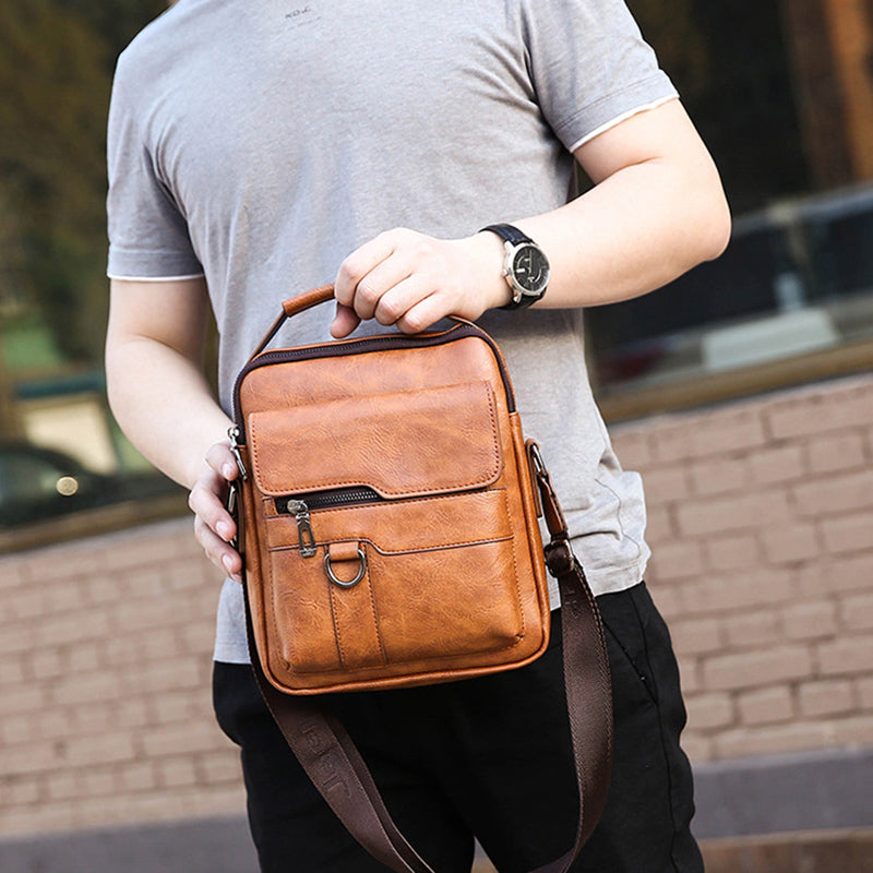 Bolsa de Couro Legítimo Masculina - Pocket