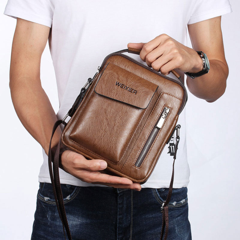 Bolsa Masculina Trend em Couro - Weixier