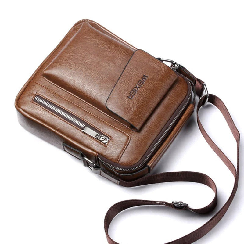 Bolsa Masculina Trend em Couro - Weixier