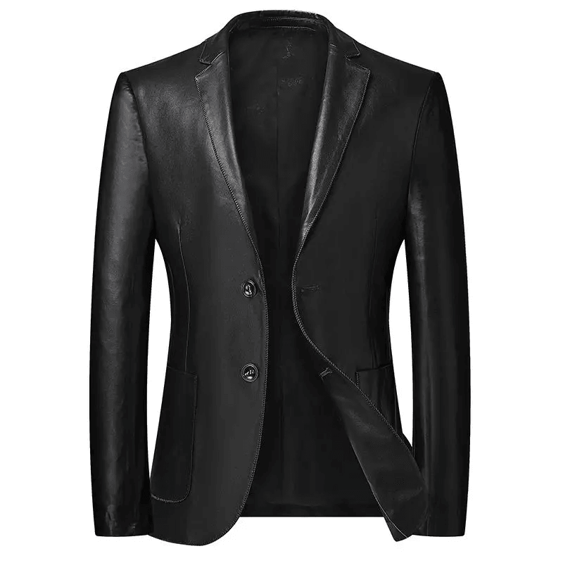 Blazer Masculino de Couro Plus Size